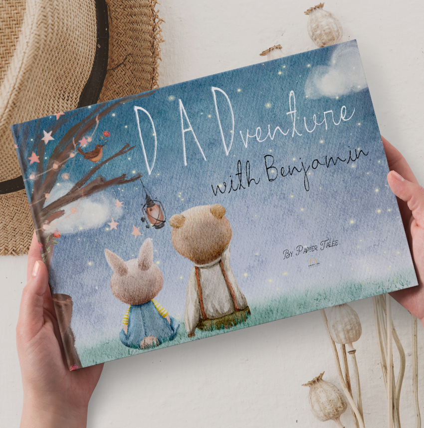 Dadventure - Father's Day Book, First Father's Day, Personalised Book for Dad